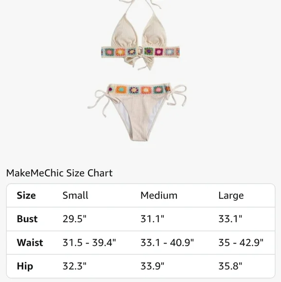 Colorful Crochet Trim Bikini - Picture 5 of 5